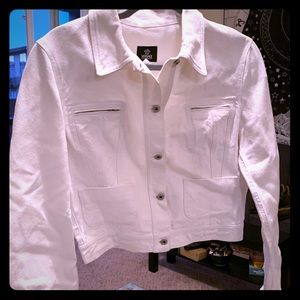 Women’s Versace White Denim cropped Jacket